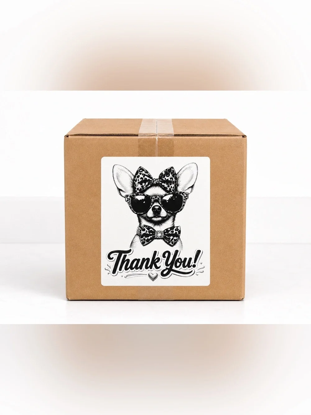 Chihuahua Thank You Stickers-100ct
